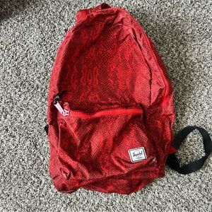 Herschel Supply Company Red Patterned Backpack